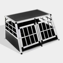 Aluminum Dog cage Small Double Door Dog cage 65a 89cm 06-0770 gmtpet.online