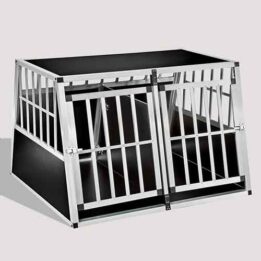 Aluminum Dog cage Large Double Door Dog cage 75a 104 06-0777 gmtpet.online