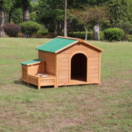 Novelty Custom Made Big Dog Wooden House Outdoor Cage gmtpet.online