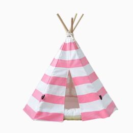 Canvas Teepee: Factory Direct Sales Pet Teepee Tent 100% Cotton 06-0943 gmtpet.online