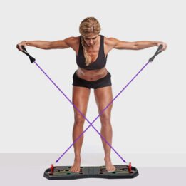 Fitness Equipment Multifunction Chest Muscle Training Bracket Foldable Push Up Board Set With Pull Rope gmtpet.online