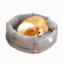 Winter Warm Washable Circular Dog Bed Sponge Comfy Sleeping Pet Bed gmtpet.online