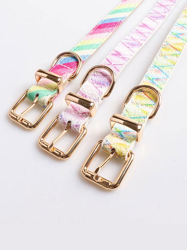 New Design Luxury Dog Collar Fashion Acrylic Dog Collar With Metal Buckle Dog Collar 06-0543 gmtpet.online
