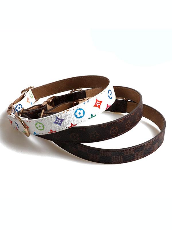 PU Pet Collar Fashion Pet Supplies Dog Collar PU Pet Collar and leash set 06-1609 gmtpet.online