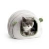 Factory wholesale custom hamster cotton nest windproof warm hedgehog Dutch pig sheep nest semi-closed yurt hamster bed 106-048 - Imagen 7