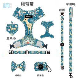 Pet harness factory new dog leash vest-style printed dog harness set small and medium-sized dog leash 109-0003 Custom Wholesale Pet Products  Factory, Manufacturer, Supplier,  Agent In China gmtpet.online