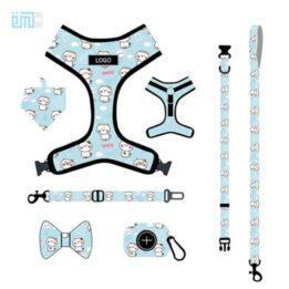 Pet harness factory new dog leash vest-style printed dog harness set small and medium-sized dog leash 109-0007 Custom Wholesale Pet Products  Factory, Manufacturer, Supplier,  Agent In China gmtpet.online