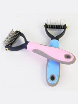 Wholesale OEM & ODM Pet Comb Stainless Steel Double-sided open knot dog comb 124-235001 gmtpet.online